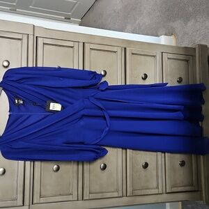 Elegant Blue Women's Dress